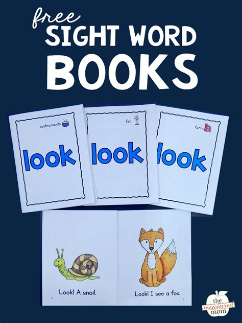 Printable Books For Kindergarten Sight Words