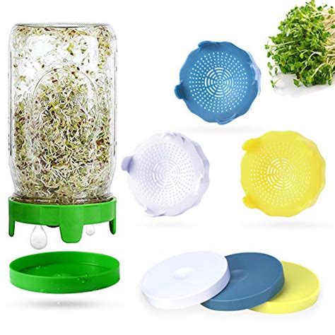 Sprouting Lids 4 Pack Sprout Lids For Wide Mouth Mason Jars Easy