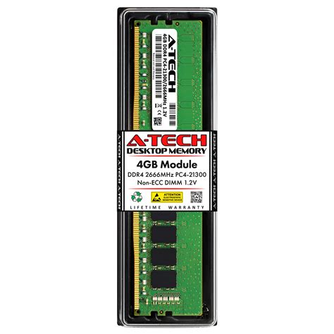 4gb Pc4 21300 Ddr4 2666 Mhz Dimm Memory Ram For Msi Micro Star B350m