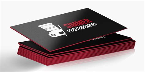 Painted Edge Business Cards Premium Thick Call Cards