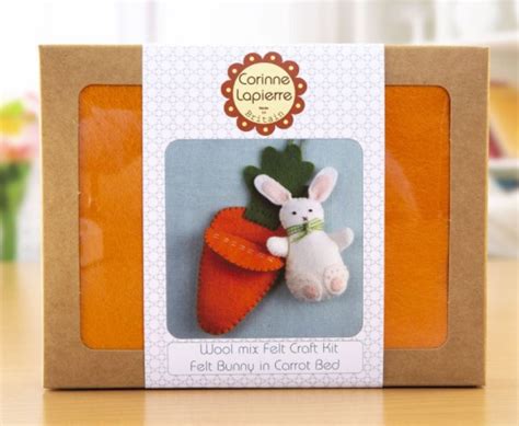 Bunny In Carrot Bed Felt Craft Mini Kit Spotted Sheep