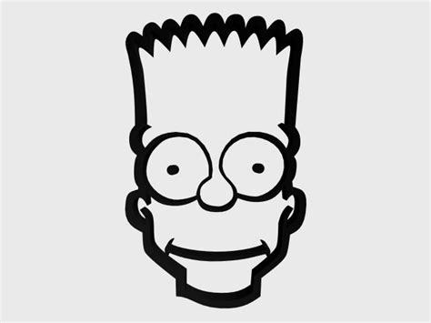 Proyectaciónfranciscandrea Stencil Bart Simpson