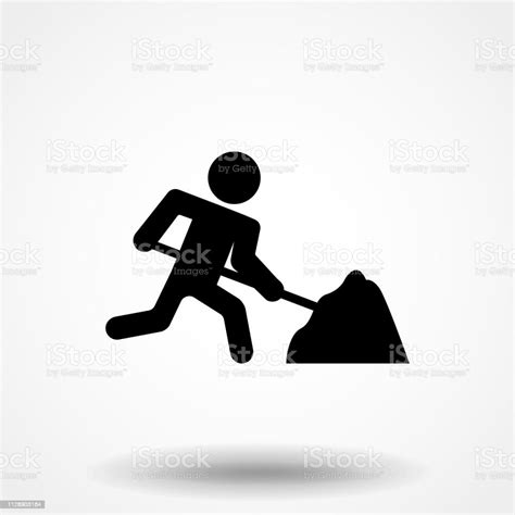Construction Workman Icon Vector Stock Illustration Download Image