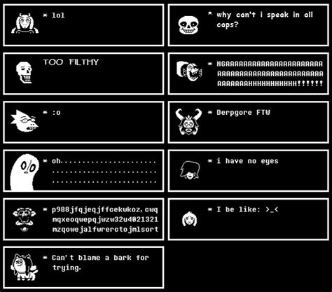 This plugin would be a simple and faster way to generate undertale text boxes from demirramon's hideout and send them directly without a link, all for fun of course.; Messing with the UNDERTALE text generator. : Undertale