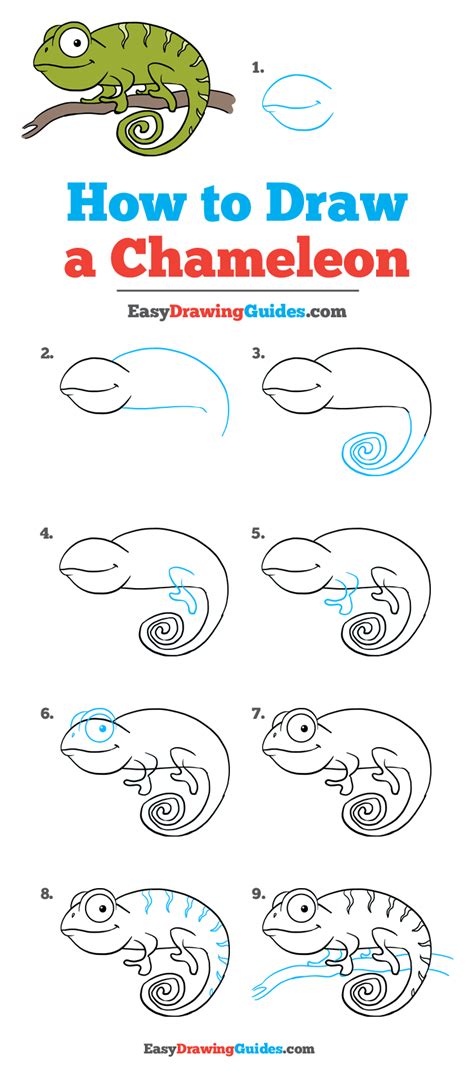 Https://techalive.net/draw/how To Draw A Chameleon