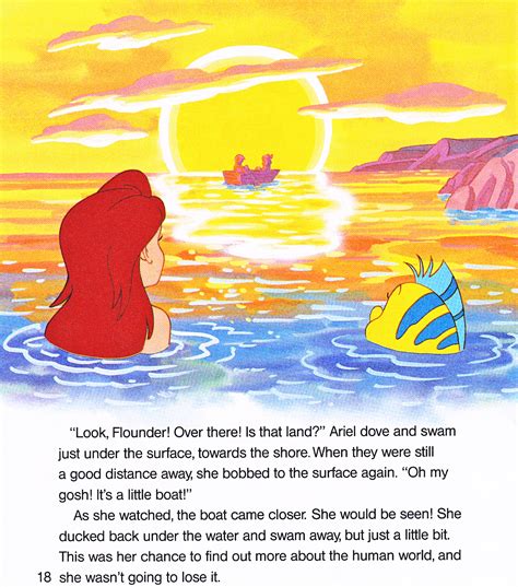 Walt Disney Book Scans The Little Mermaid Ariel And The Secret Grotto English Version