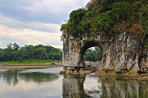 Elephant Trunk Hill Natural Arch In Li River Thousand