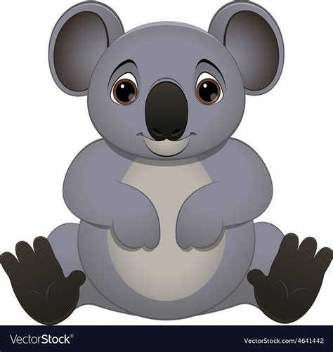 Cute Baby Koala Royalty Free Vector Image Vectorstock Cartoon Clip