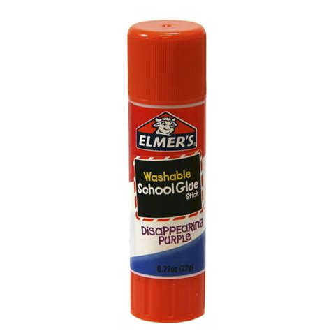 Elmers Disappearing Purple School Glue Sticks Washable 22 Gram 12