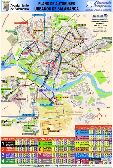 Mapa De Autobuses De Salamanca