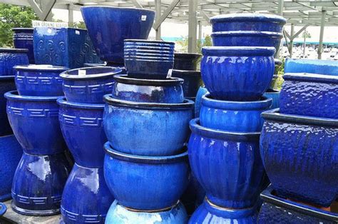 Looking For Nice Blue Planters For The Front And Back Door Blue