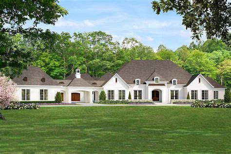 Luxurious 5 Bed House Plan With Porte Cochere 70584mk Architectural