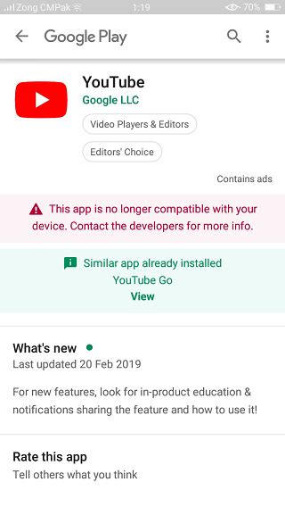 I don't know if this is the right subreddit to write this to, but here goes. Unable to install or update YouTube app on Android? Here's ...