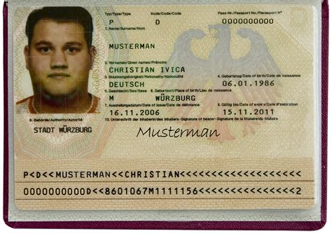 Как выглядит паспорт германии фото