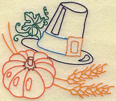 I will email the designs after paypal payment. Pumpkin and pilgrim hat small Embroidery Design by John ...