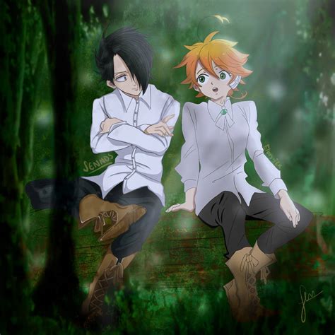 Ray Y Emma The Promised Neverland By Sennds On Deviantart