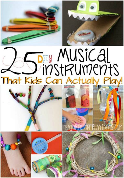 Pluck the rubber bands to make soft music. 25 DIY Musical Instruments | Diy musical instruments, Diy ...