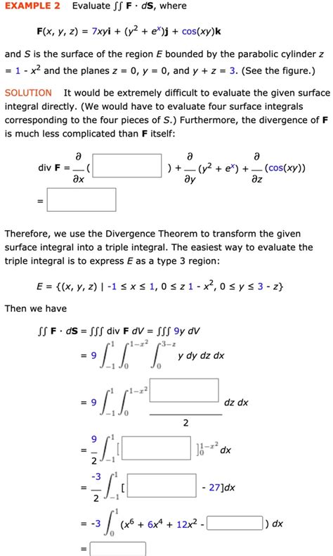 solved example 2 evaluate sf f ds where f x y 2 zxyi y2 ex j cos xy k and s is the