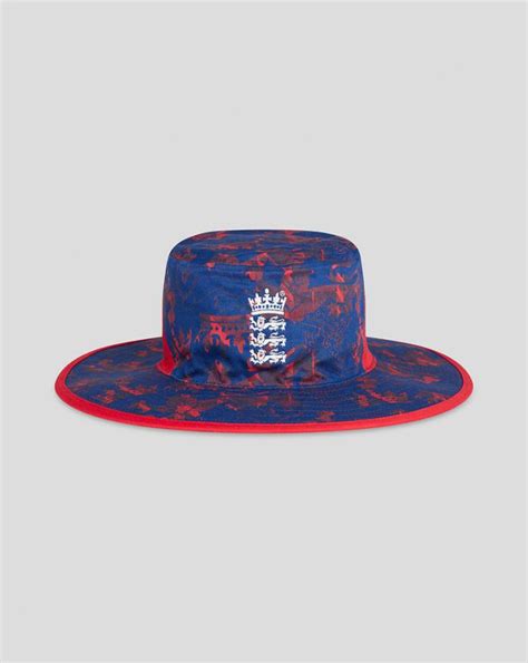 Mens England Cricket It20 Reversible Wide Brim Hat Castore