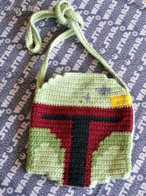 Diy Crocheted Boba Fett Helmet Bag Make