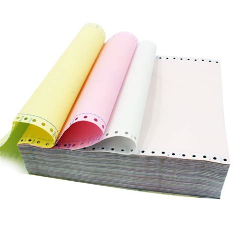 Blank Printed 3ply Carbonless Computer Continuous Paper For Sell