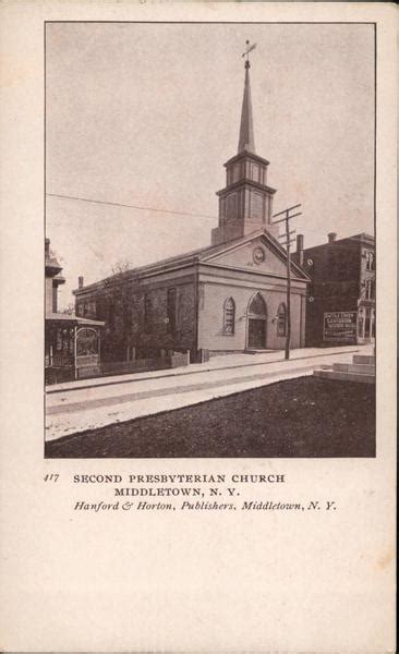 Second Presbyterian Church Middletown Ny Postcard
