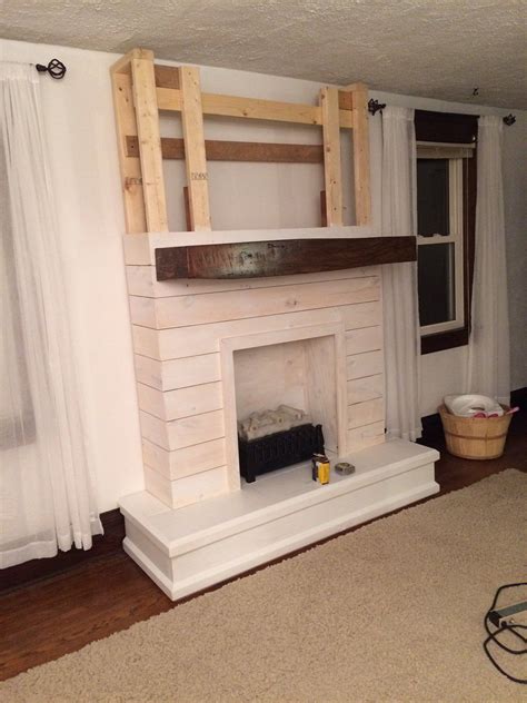 Im So Excited To Be Sharing Our DIY Shiplap Fireplace With You Guys Today This Project Was A