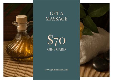 Simple Massage Themed Spa T Certificate Template