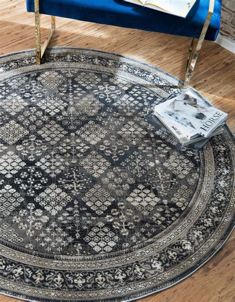 Dark Gray 6 X 6 Montreal Round Rug Area Rugs For Sale Discount