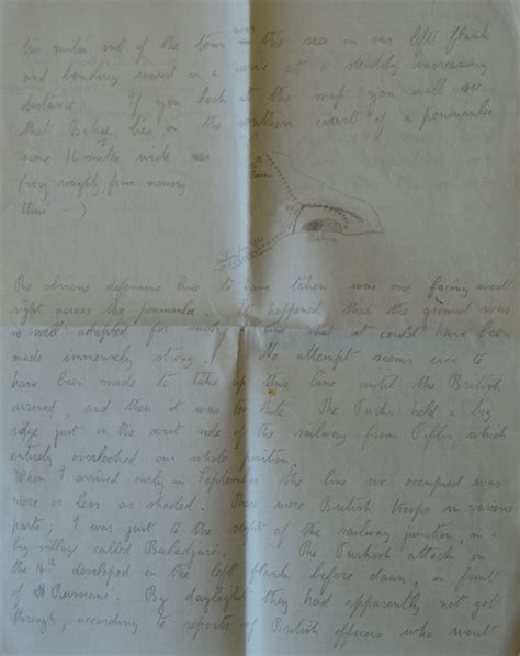 September 24th 1918 Letter From Cyril Sladden To His Father Julius