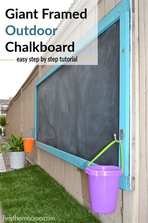 How To Make A Giant Outdoor Chalkboard Outdoor Chalkboard Diy