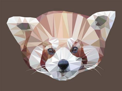 Polygon Red Panda Stock Vector Illustration Of Cute 68681024