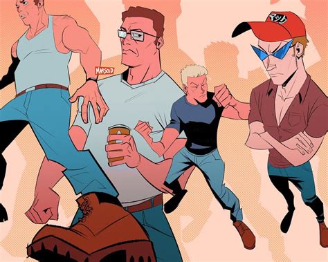 Hank Hill Dale Gribble Boomhauer And Bill Dauterive King Of The