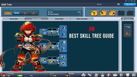 Grand Chase Classic Best Jin Skill Tree Youtube