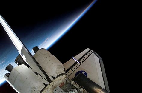 Space Shuttle Endeavour In Orbit Photograph By Nasascience Photo Library