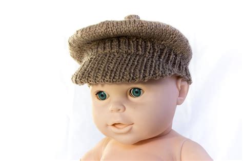 Knitting Pattern Pdf Newsboy Cap Brimmed Cap Baby Boy Cap Etsy