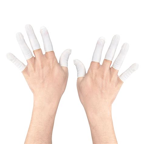 Finger Gloves Disposable Protective Waterproof Powder Free Latex Gel Finger Cots Resin Craft