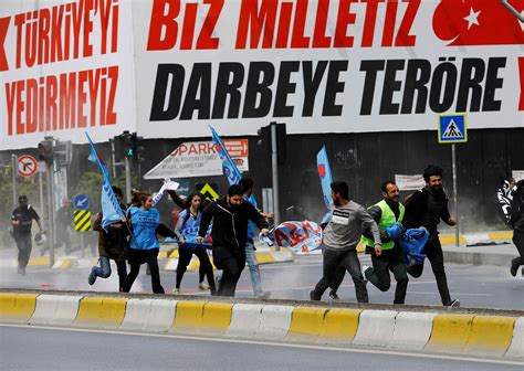 Police Fire Tear Gas To Disperse May Day Protesters In Istanbul Cgtn