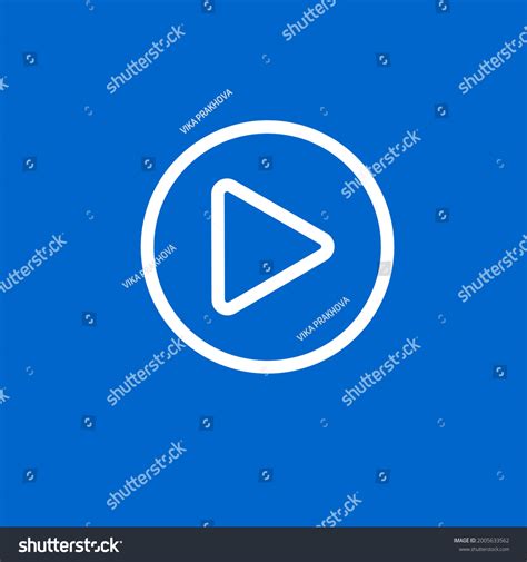 Colored Play Button Template Vector Illustration Stock Vector Royalty