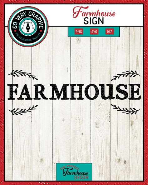 Vintage Farmhouse Sign Svg Cut File Png Printable Etsy