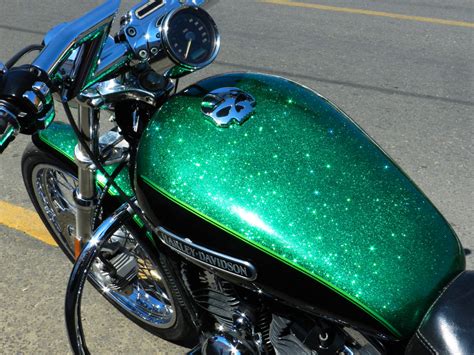 Old School Emerald Green Metal Flakes Custom Steel Motorcycles Flickr