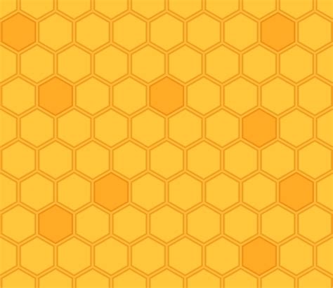 Yellow Orange Beehive Background Honeycomb Bees Hive Cells Pattern