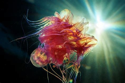 Lions Mane Jellyfish Photograph By Alexander Semenovscience Photo Library