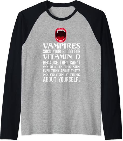Amazon.com: Vampires Suck Blood For Vitamin D Don't Be So Selfish Human
