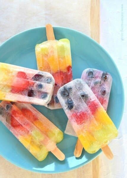 Rainbow Fruit Popsicles Recipe Recipe Fruit Ice Lolly Fruit