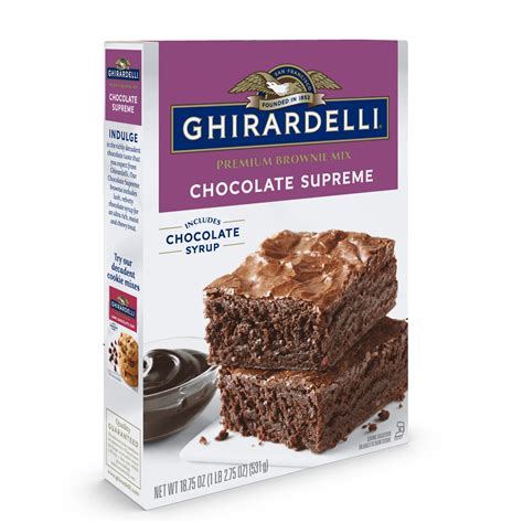 041449302546 Ghirardelli Chocolate Supreme Brownie Mix 531g