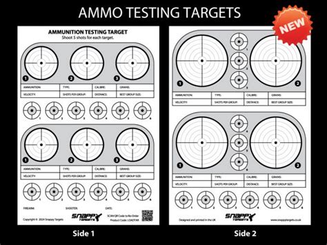 Ammunition And Load Testing Targets Rimfire Centrefire And Air Rifle