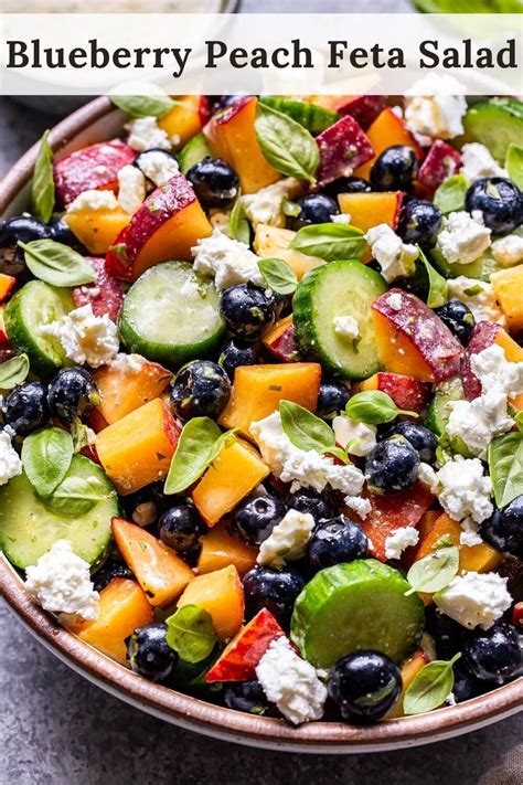 Blueberry Peach Feta Salad Recipe Runner