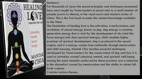 healing love through the tao cultivating female sexual energy by mantak chia audiobook