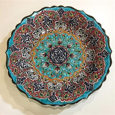 Traditional Turkish Tile Plate 12 Decorative Ceramic Image 2 Ceramic